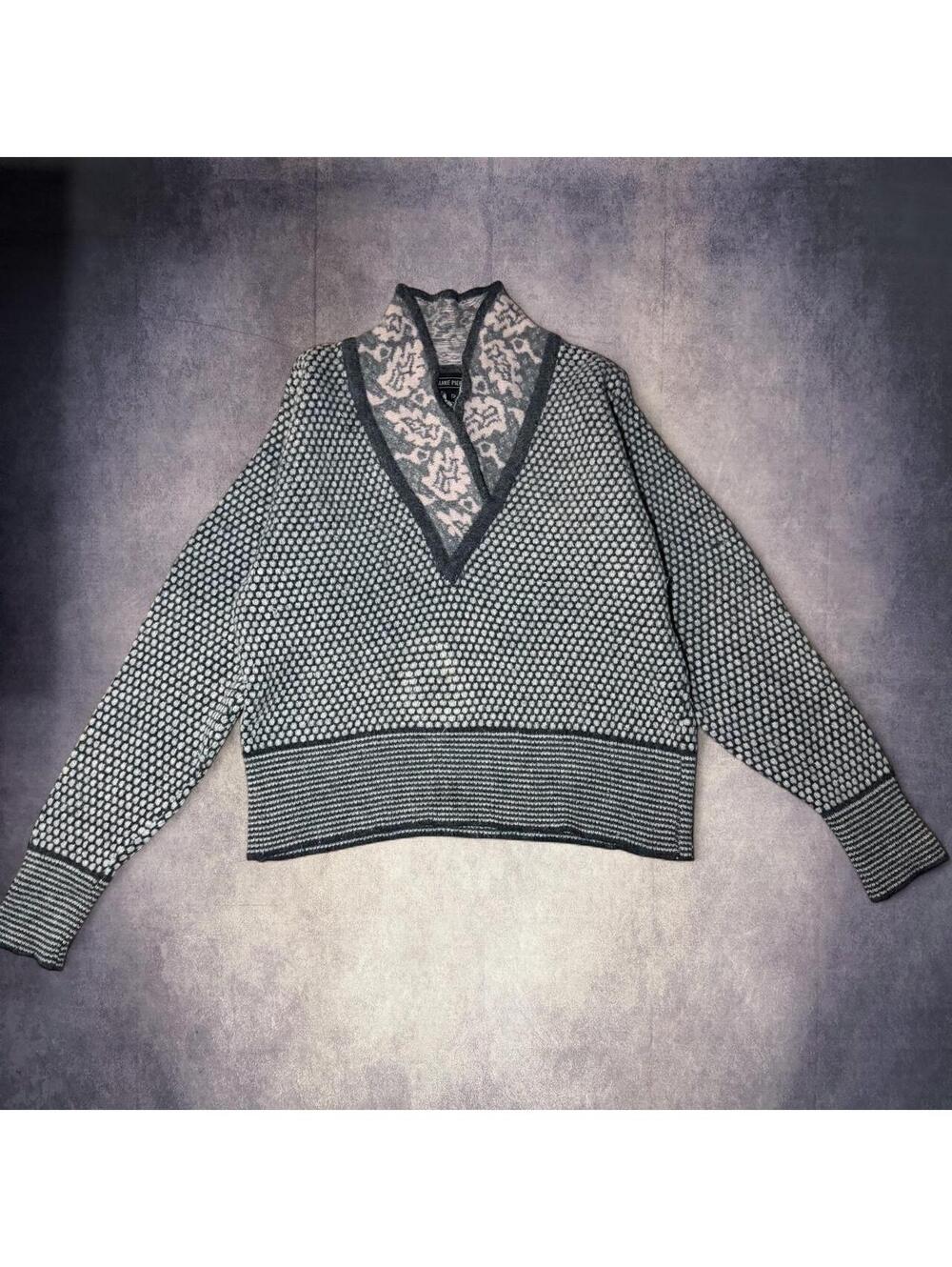 Vintage 80's Angora Lambswool Sweater Jeanne Pierre Oversized Boho Hippie Jumper